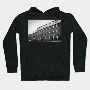 Old brick Boston Buildings with faded aged signage Hoodie